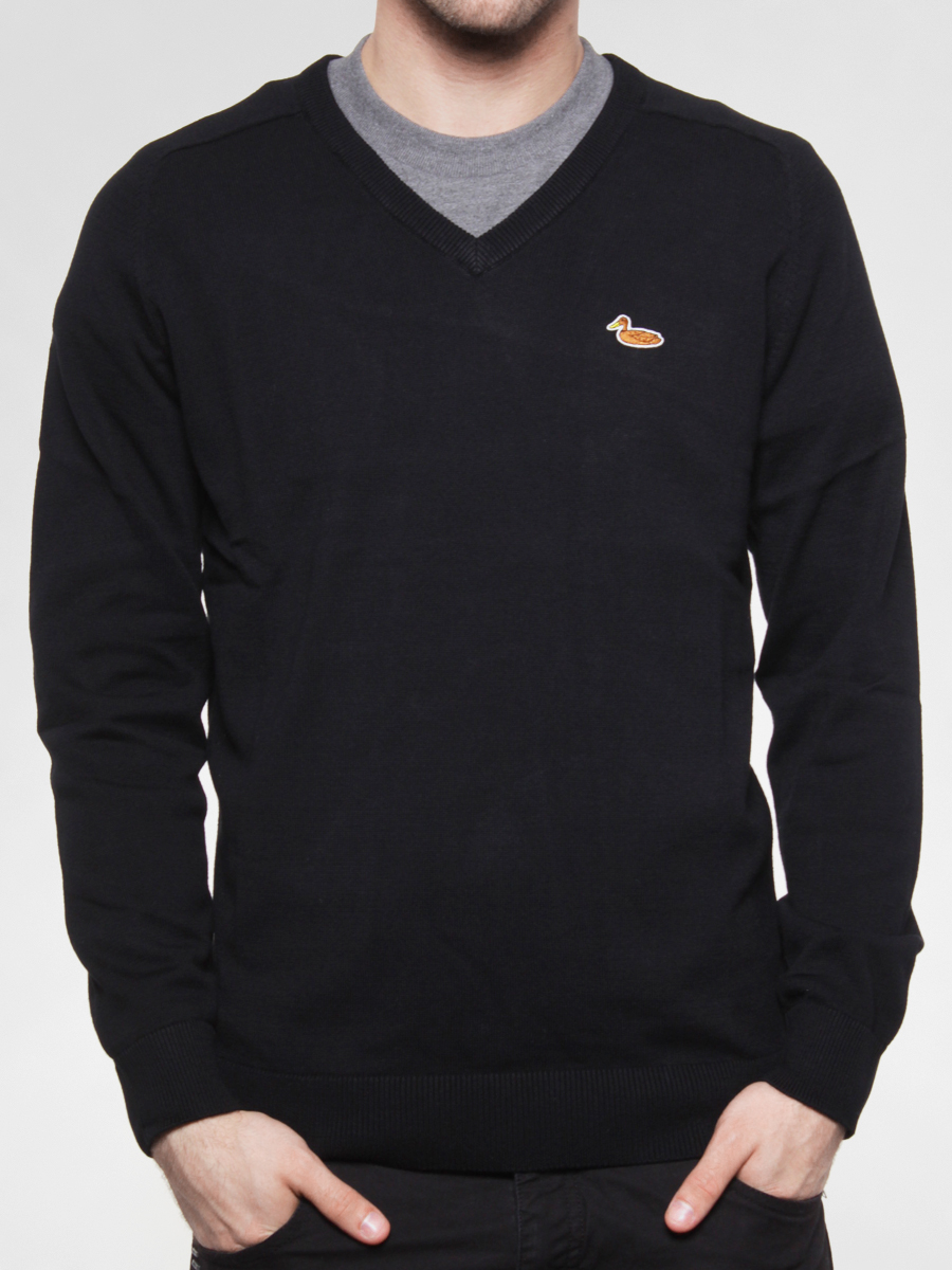 Sweter Carhartt Duck V-Neck (black)