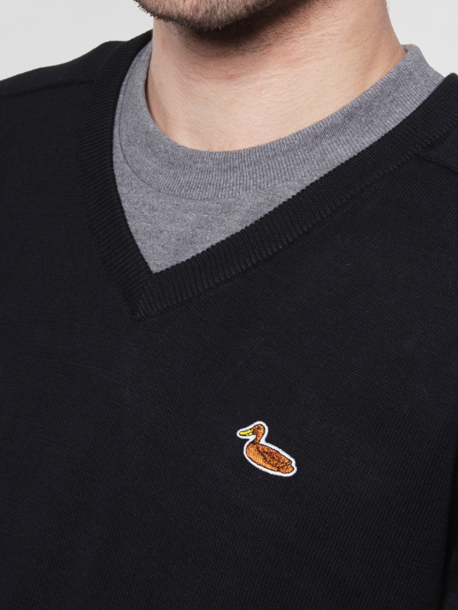 Sweter Carhartt Duck V-Neck (black)