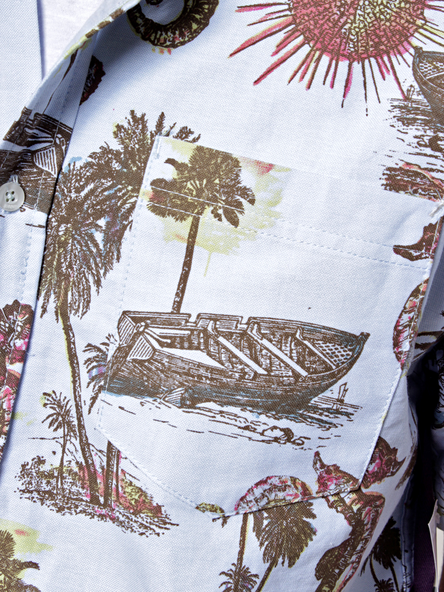 Koszula Altamont Death's A Beach S/S Woven (blue)