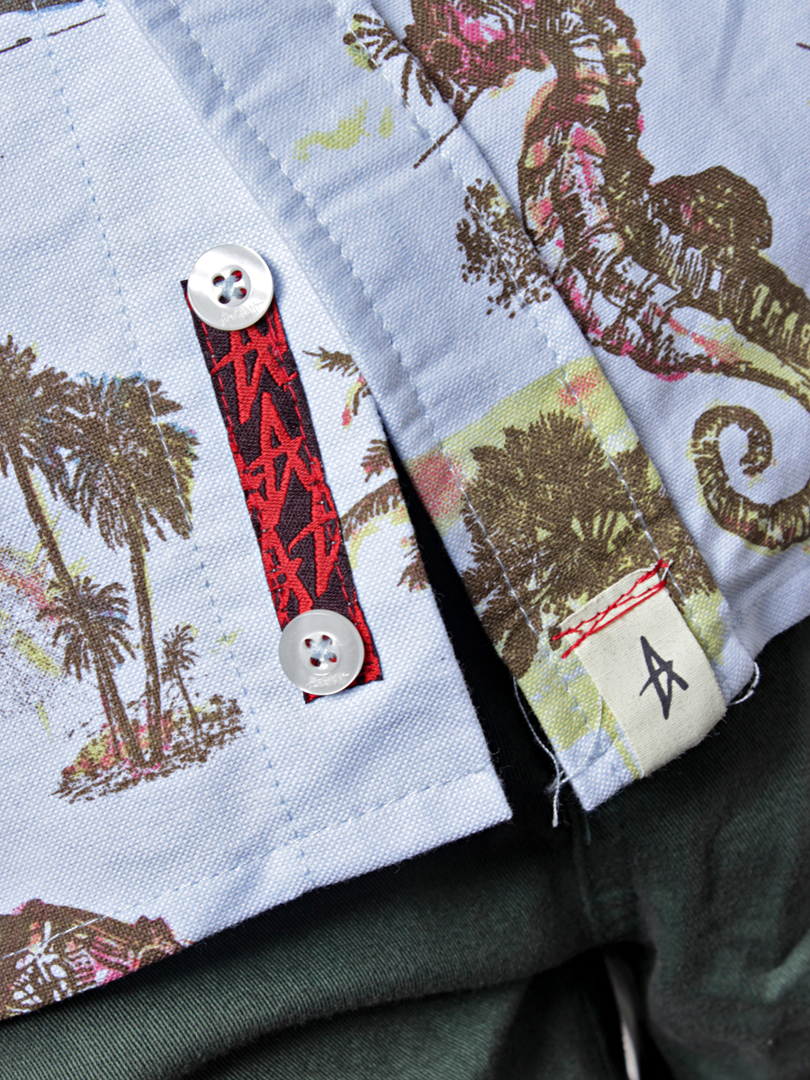 Koszula Altamont Death's A Beach S/S Woven (blue)