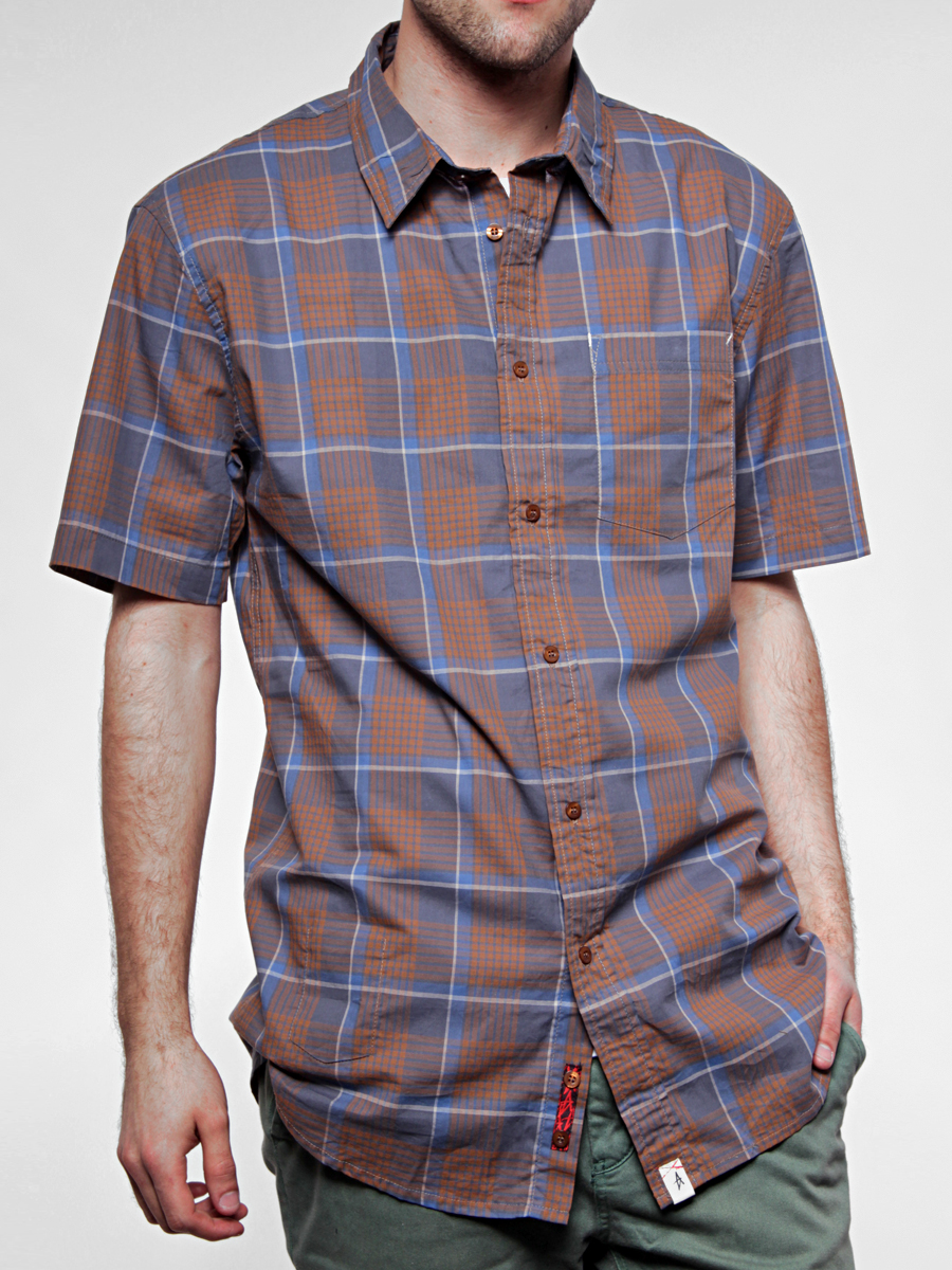 Koszula Altamont Kicker S/S Woven (brown)