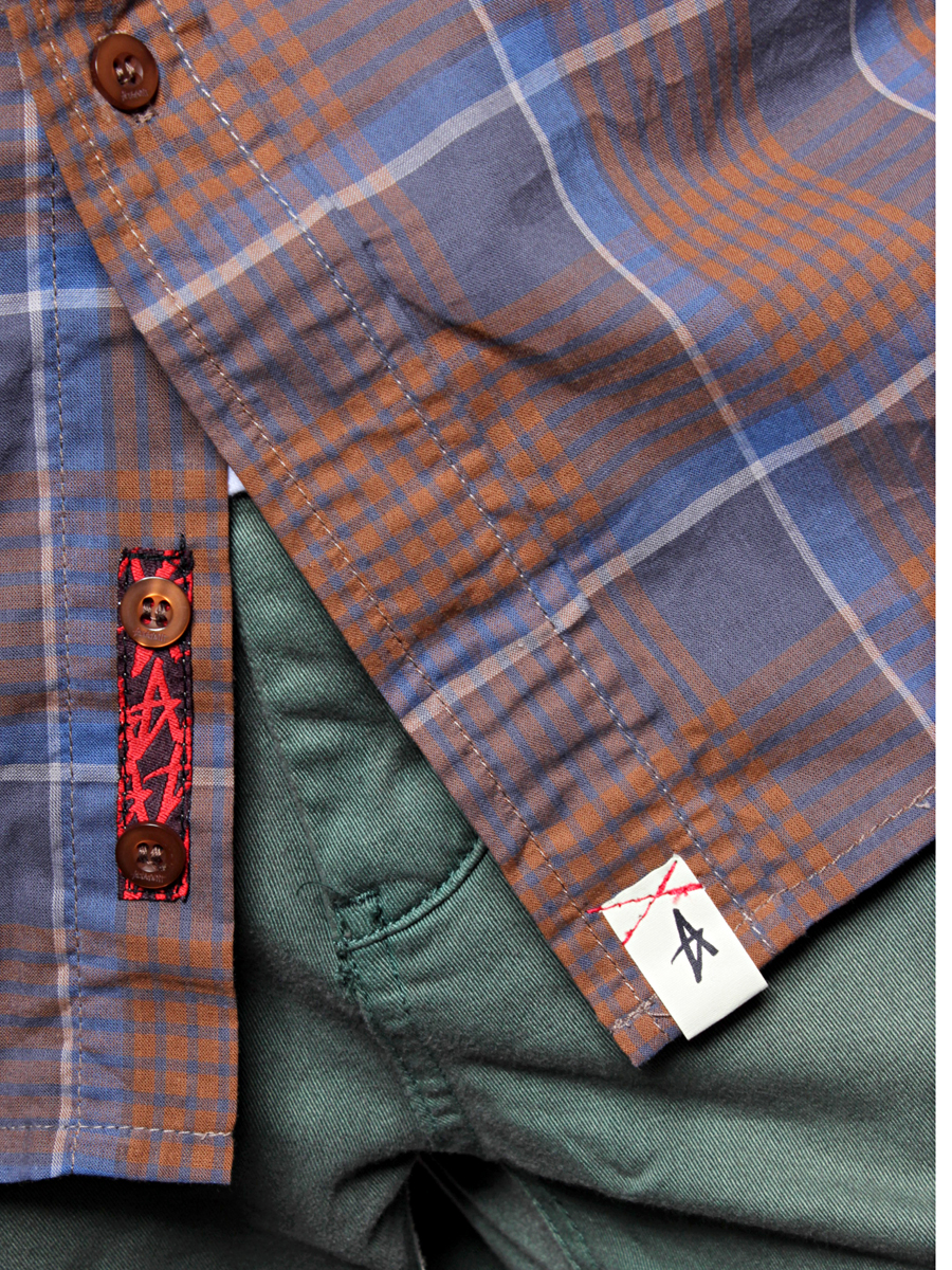 Koszula Altamont Kicker S/S Woven (brown)
