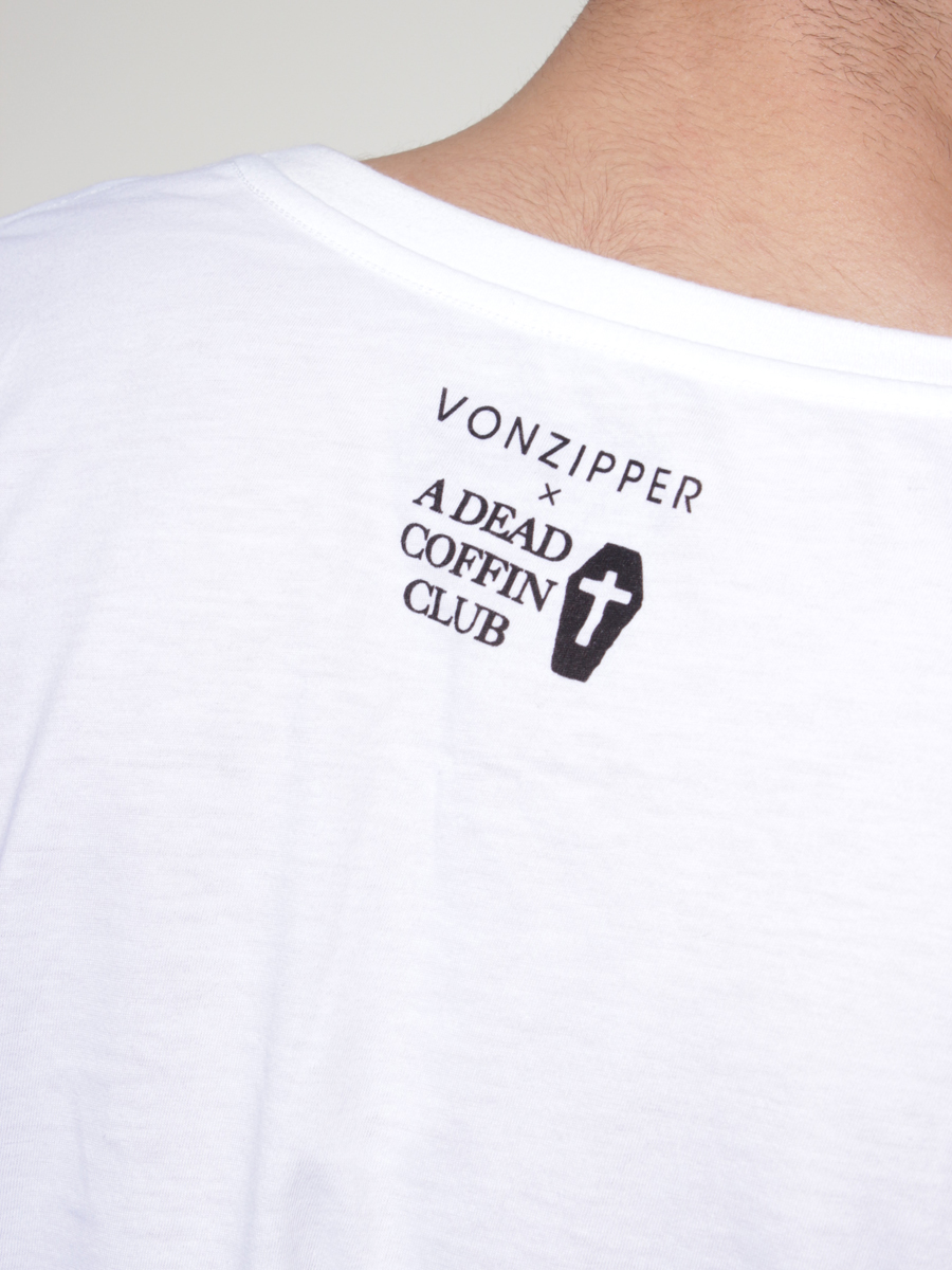 T-Shirt Von Zipper Black Angle TEE (white)