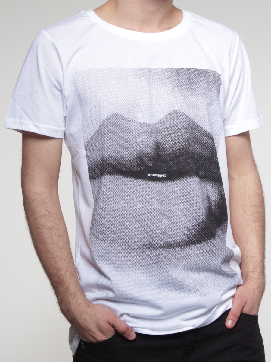 T-Shirt Von Zipper Halftone Lips TEE (white)