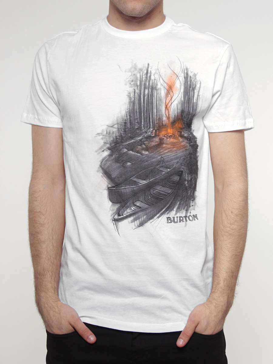 T-Shirt Burton Campout (white)