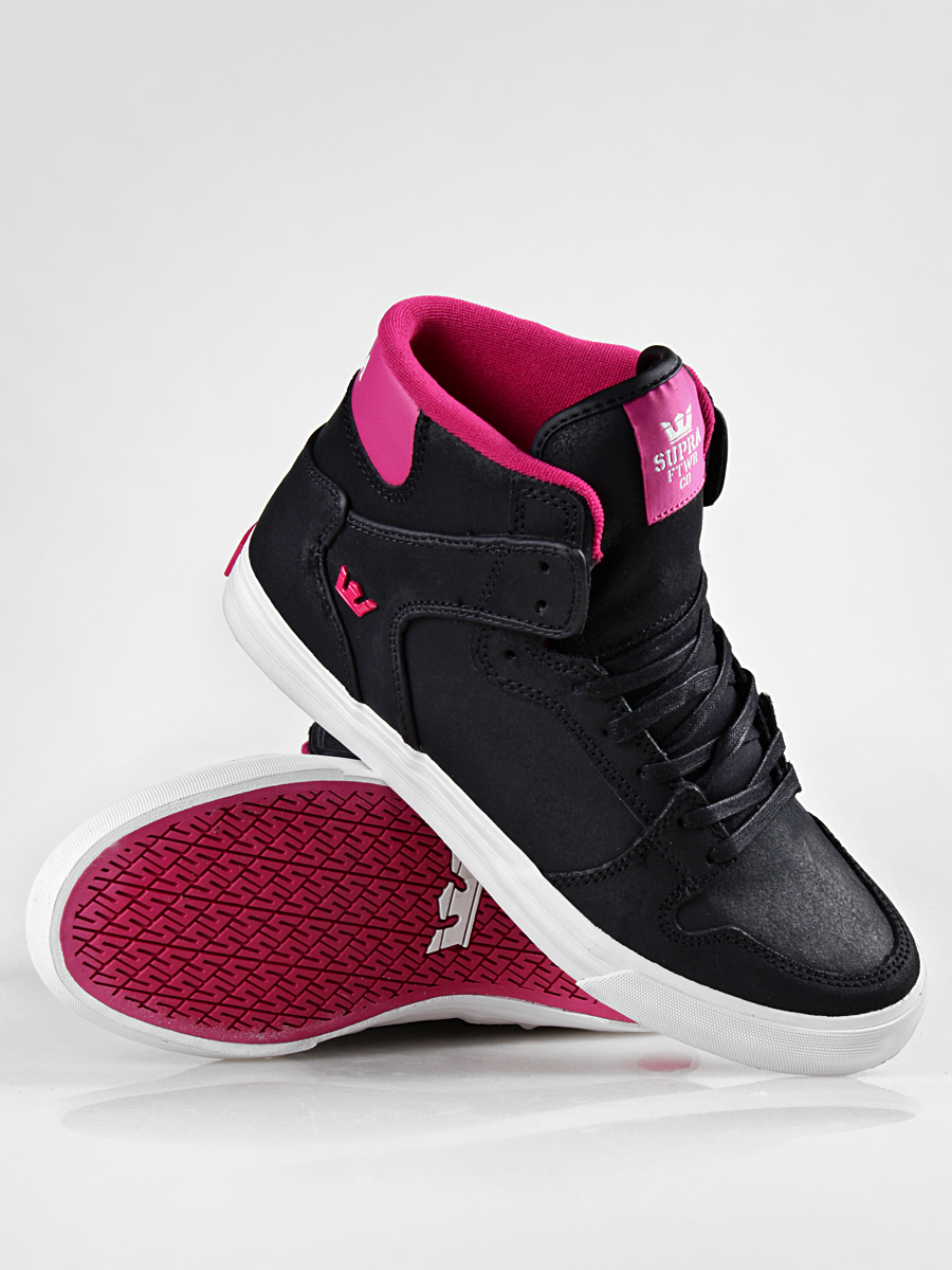 Buty Supra Vaider (black suede/ magenta accents) S28075