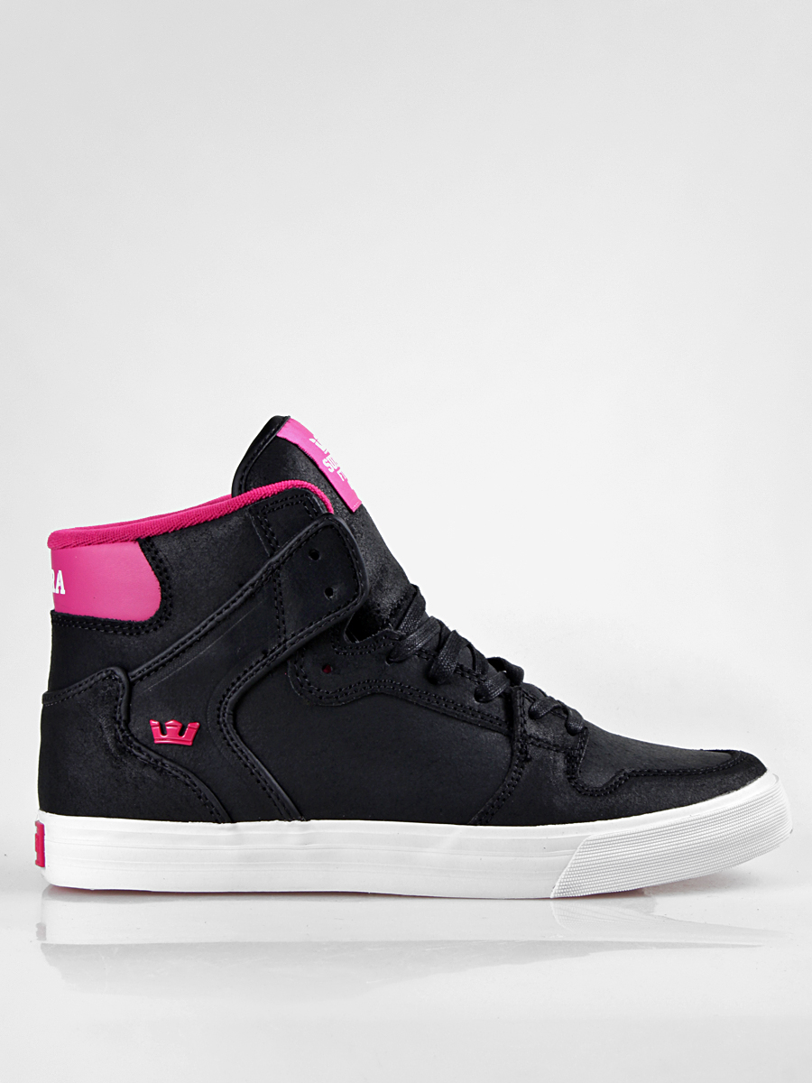 Buty Supra Vaider (black suede/ magenta accents) S28075