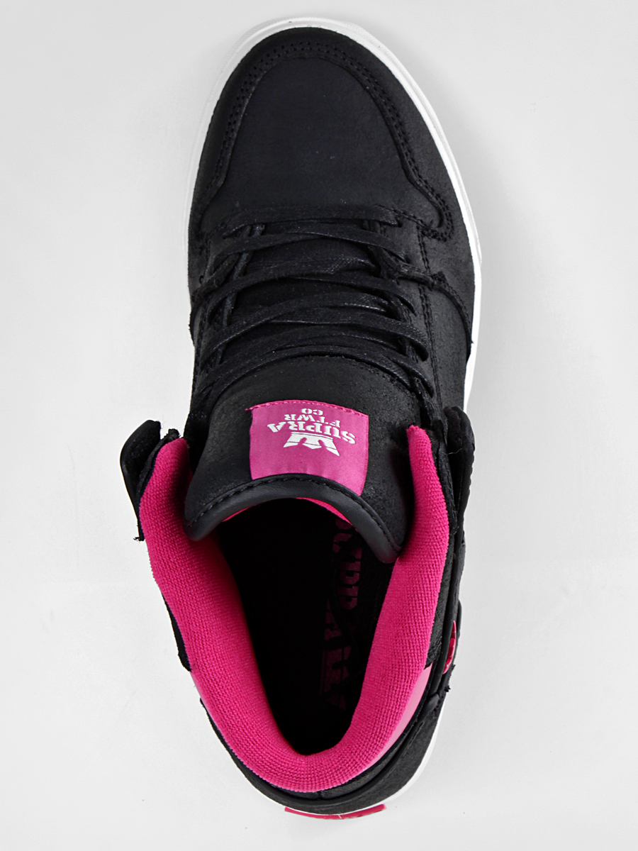 Buty Supra Vaider (black suede/ magenta accents) S28075