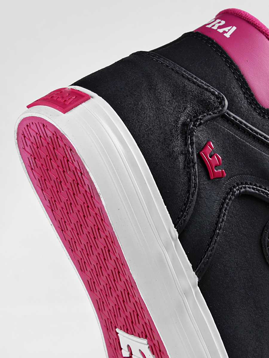 Buty Supra Vaider (black suede/ magenta accents) S28075
