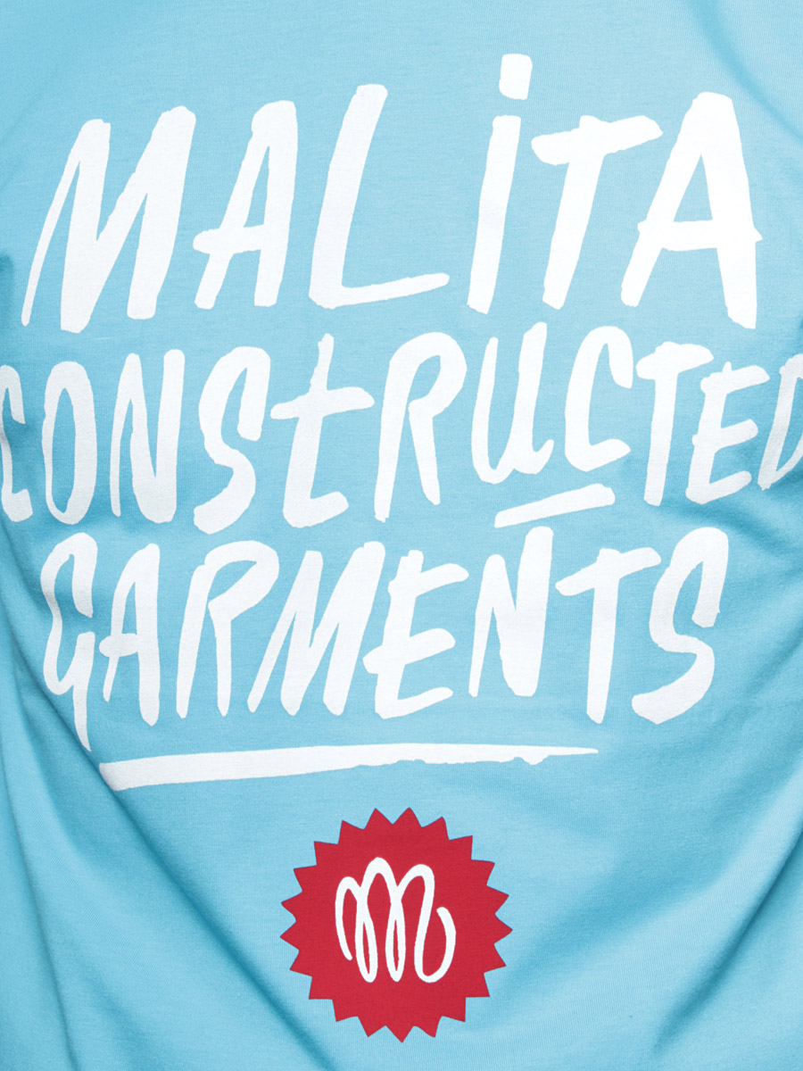 T-Shirt Malita Constructed Brush (blue)