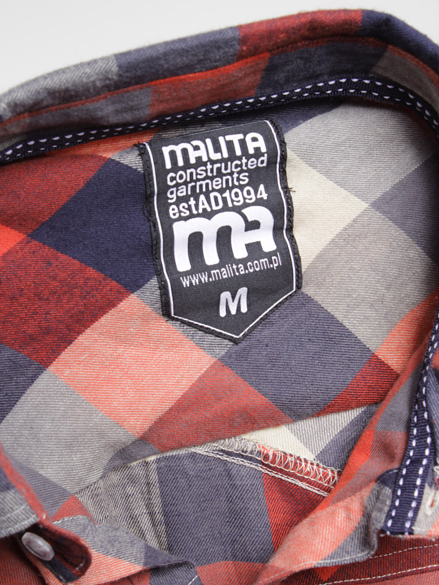 Koszula Malita Classic (orange/navy)