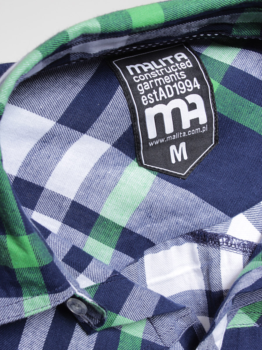 Koszula Malita Classic (navy/green)