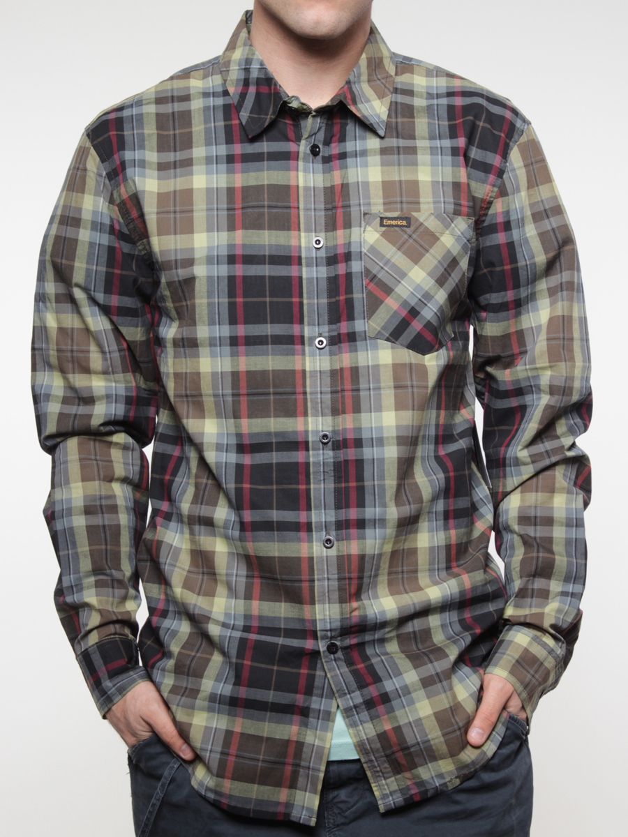 Koszula Emerica Garcia L/S Flannel (black)