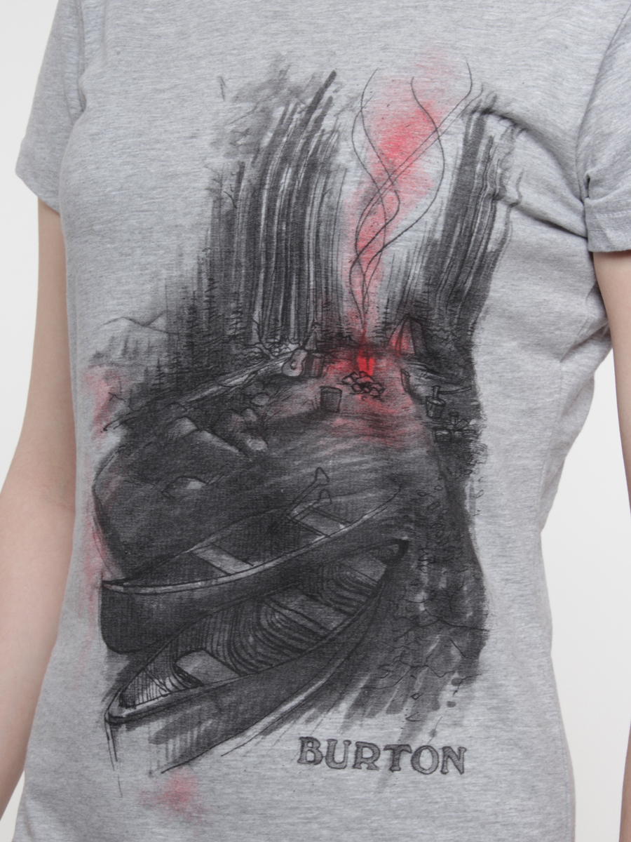 T-Shirt Burton Campout Wmn (heather grey)