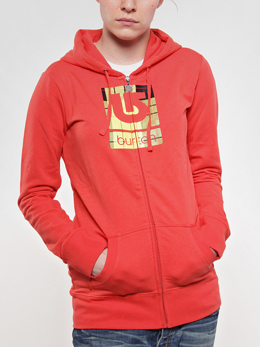 Bluza z kapturem Burton Logo Fill FZ Wmn (berry)
