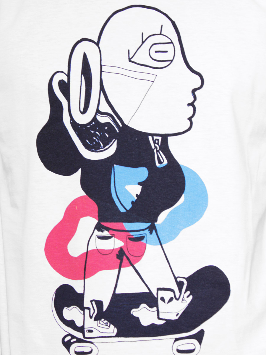 T-Shirt Turbokolor Zbiok sk8 (biały)