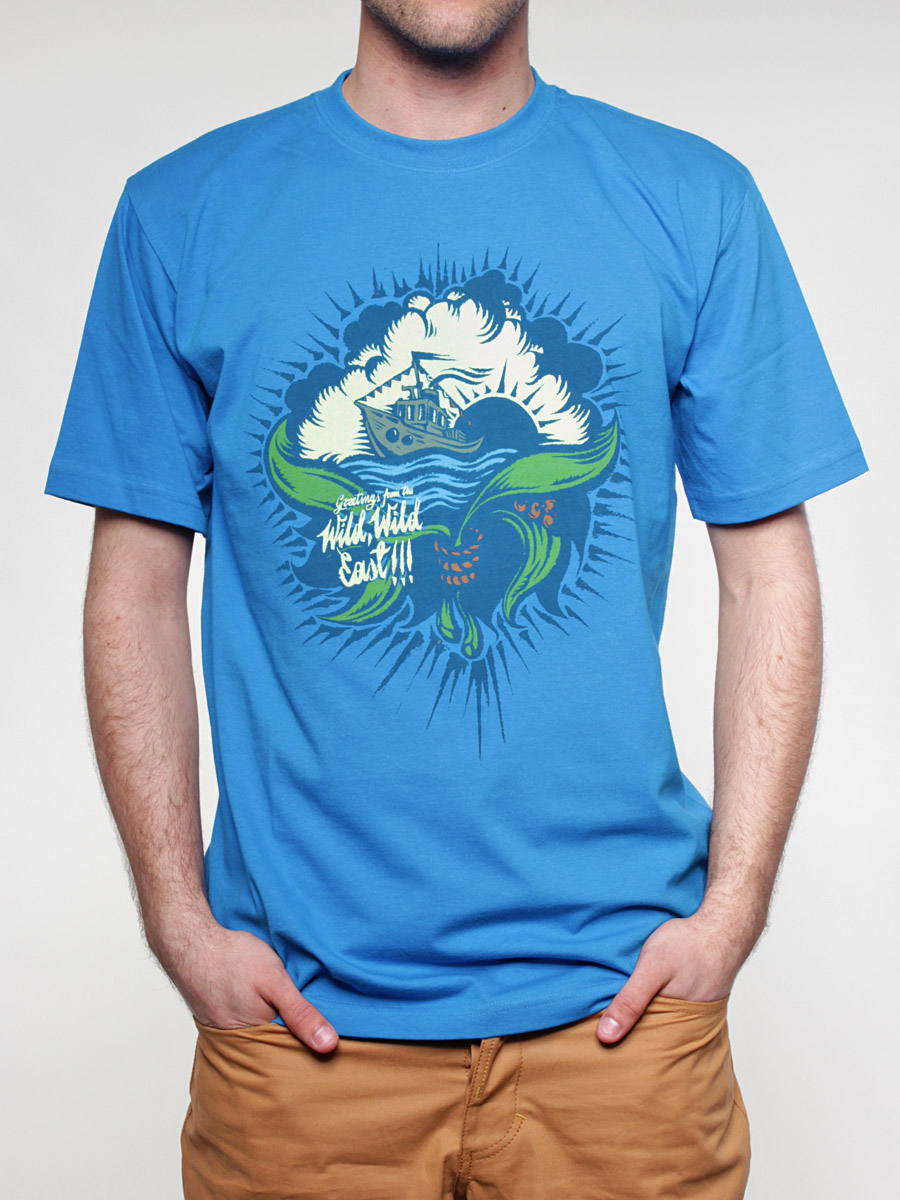 T-Shirt Turbokolor Polanski (niebieski)