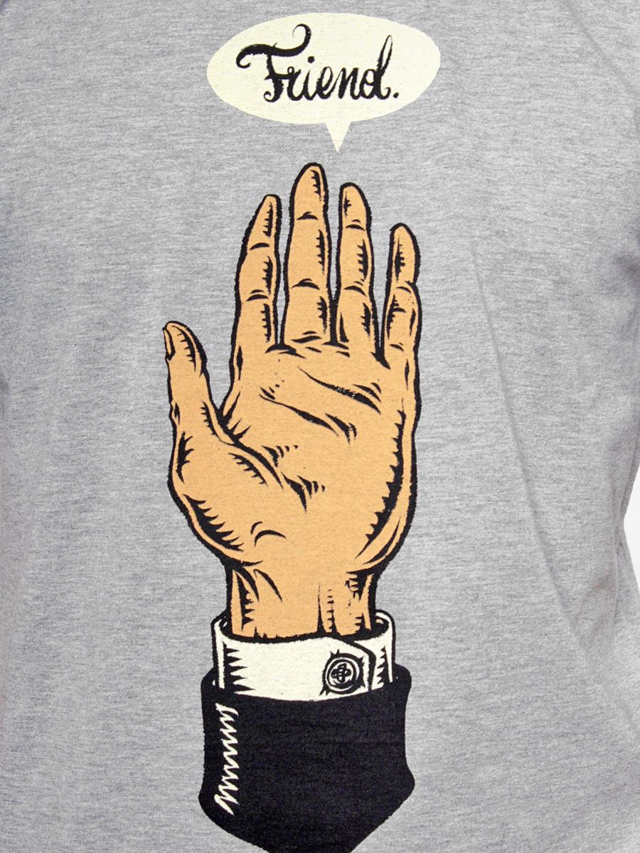 T-Shirt Turbokolor Friend (szara)