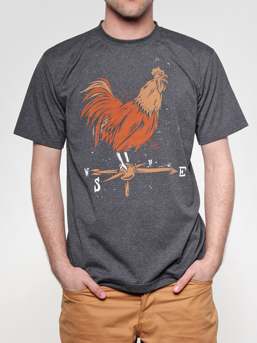 T-Shirt Turbokolor East (szara)