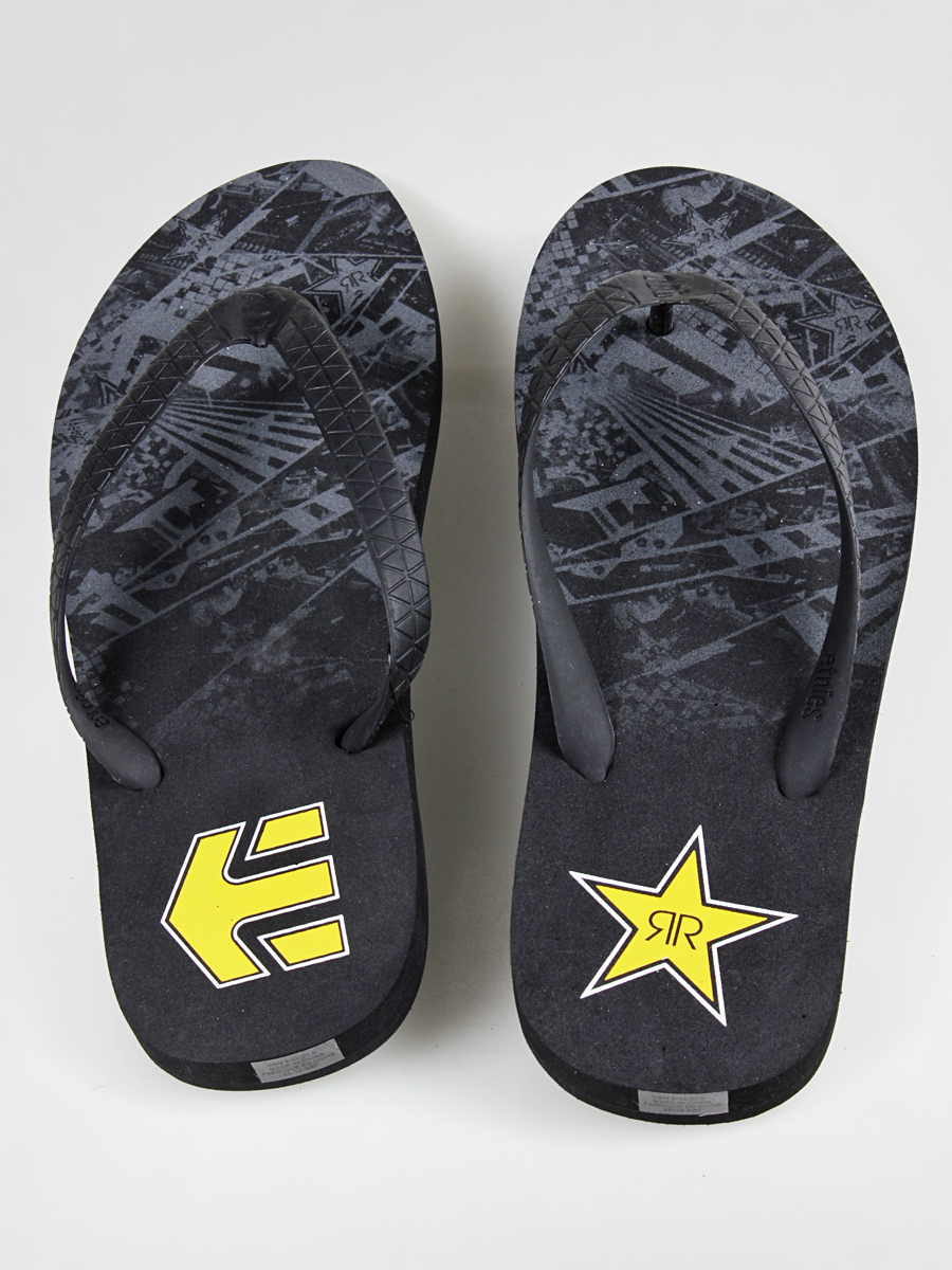 Klapki japonki Etnies Todos (black, grey, yellow)