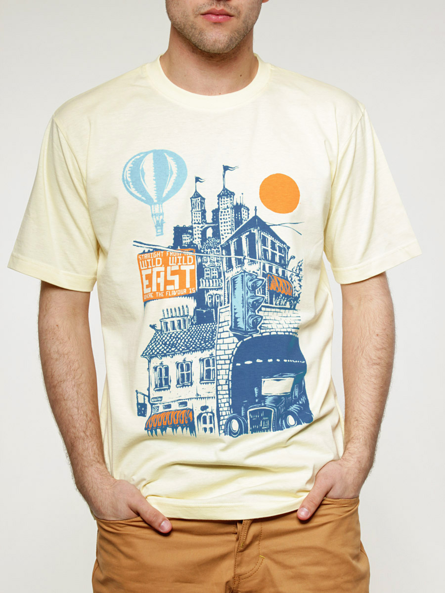 T-Shirt Turbokolor Burg (żółta)
