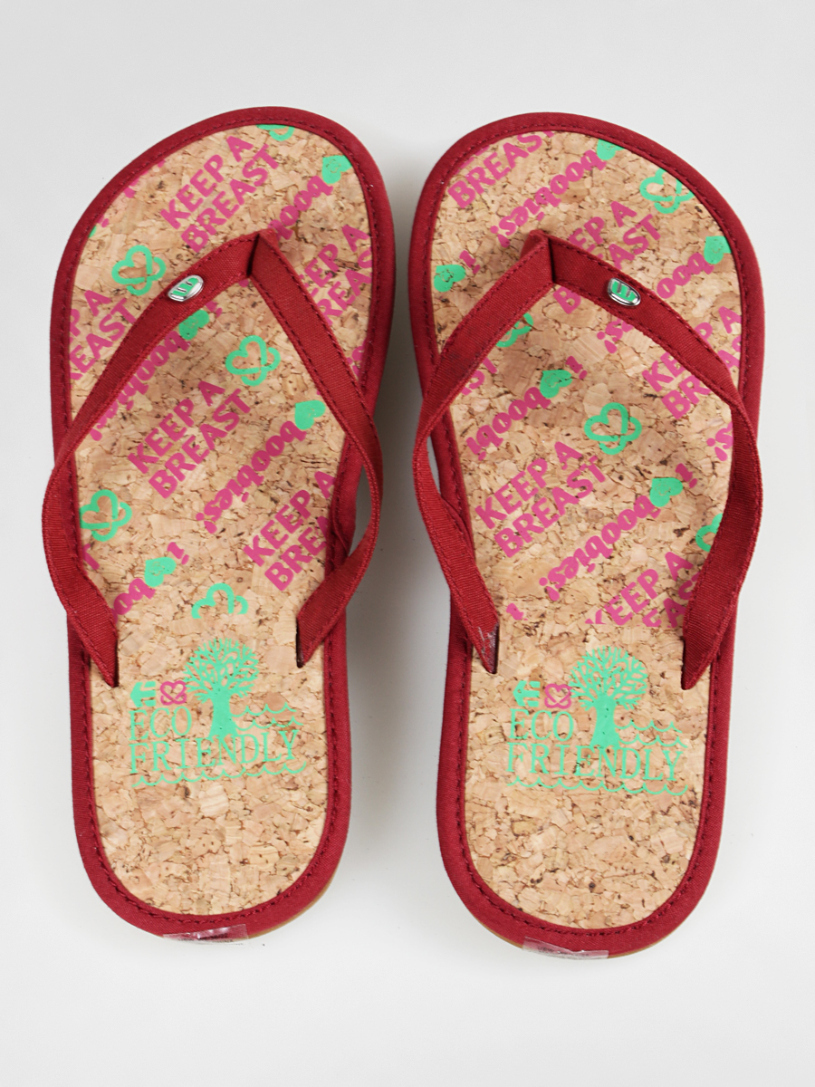 Klapki japonki Etnies Kab Flats Wmn (red/tan)