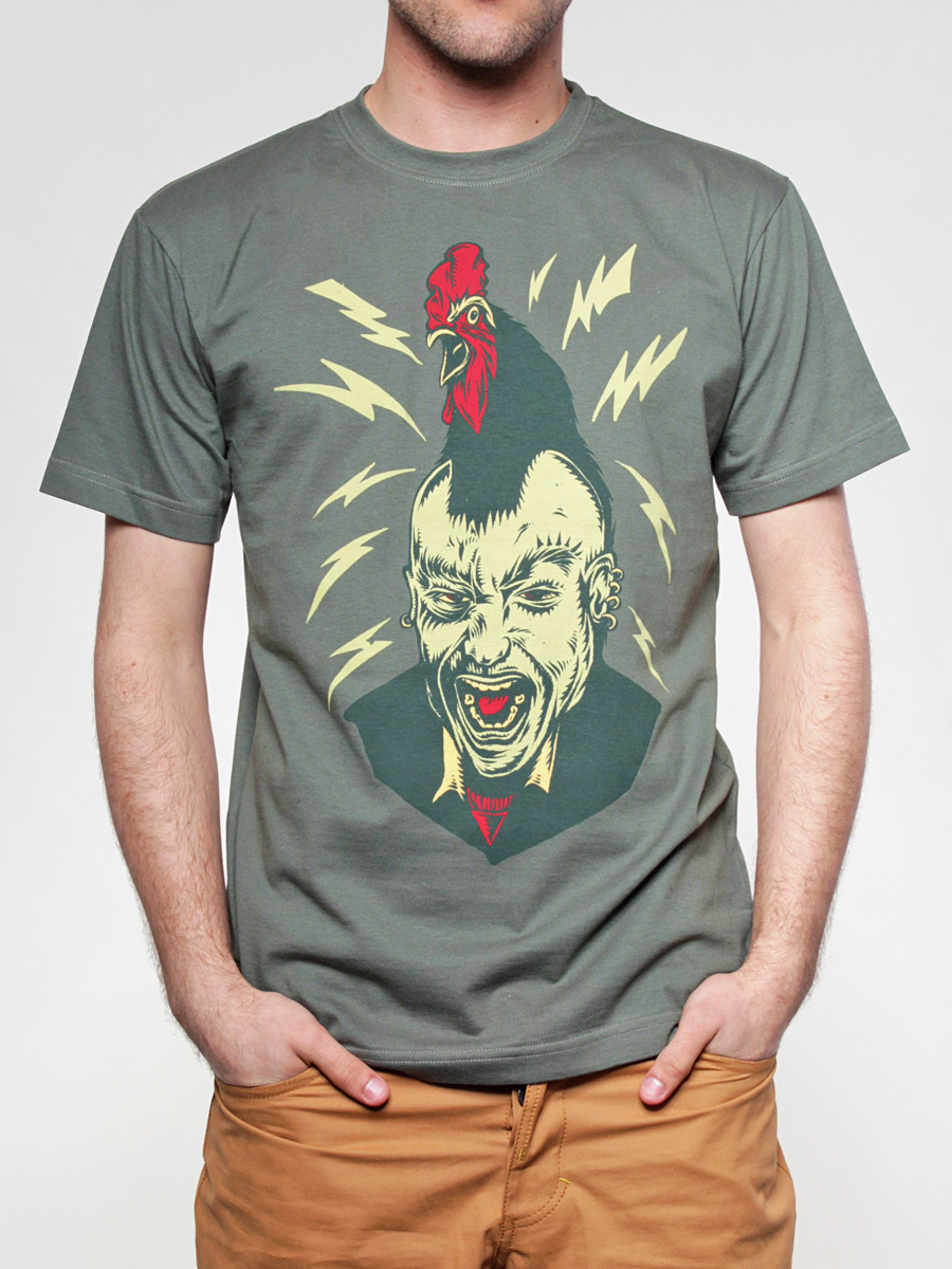 T-Shirt Turbokolor Punk (olvgrn)