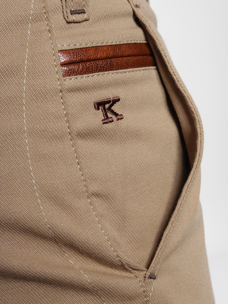 Spodnie Turbokolor Chinos Slim Fit (khaki)