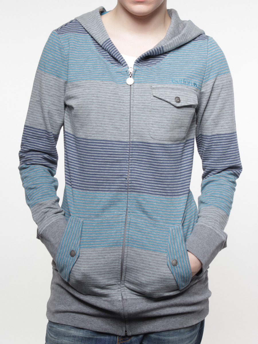 Bluza z kapturem Burton Prem Exaltatn FZ Wmn (heather grey)