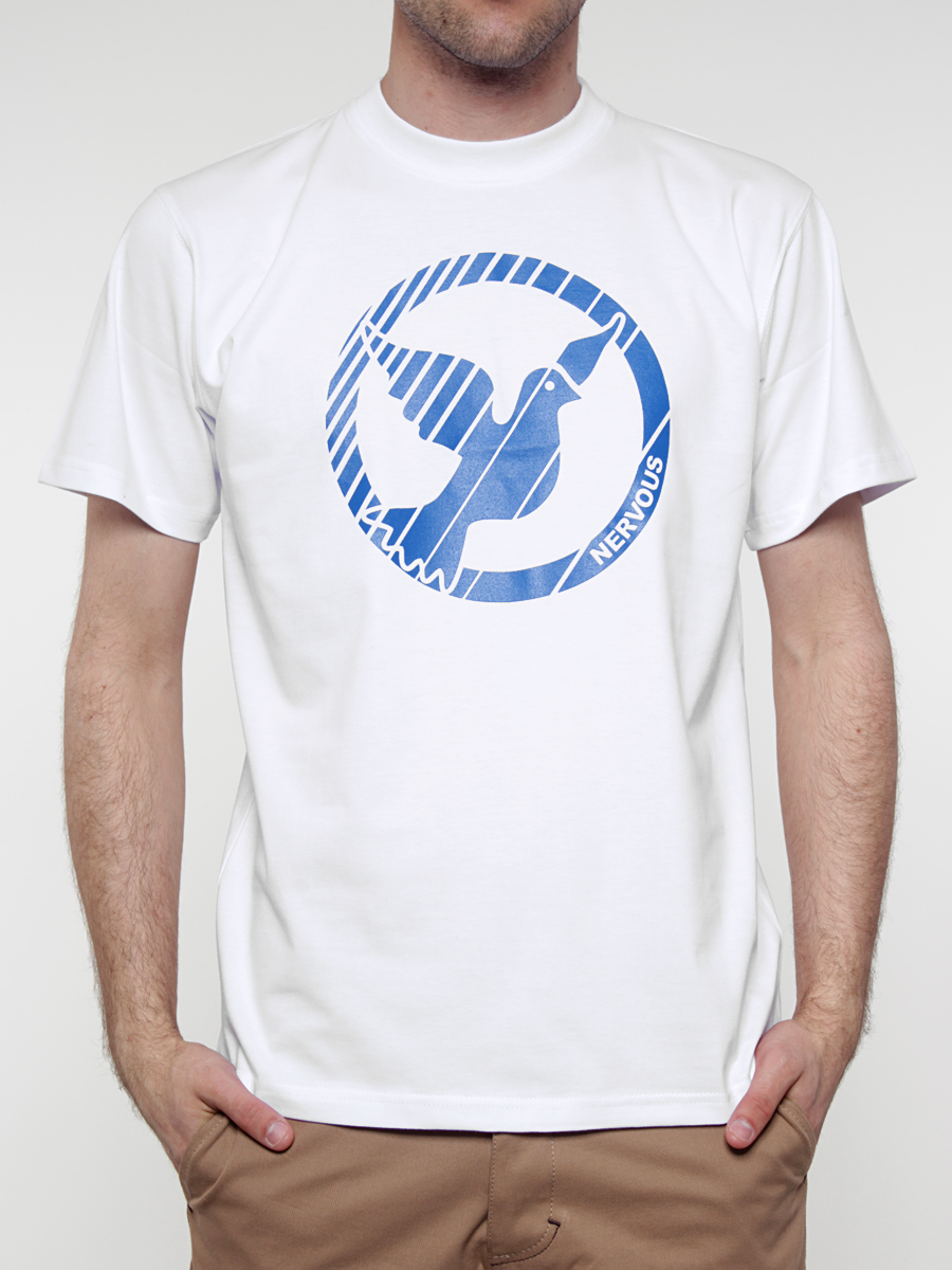 T-Shirt Nervous Icon (white)