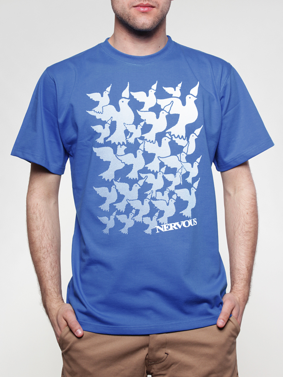 T-Shirt Nervous Herd (blue)
