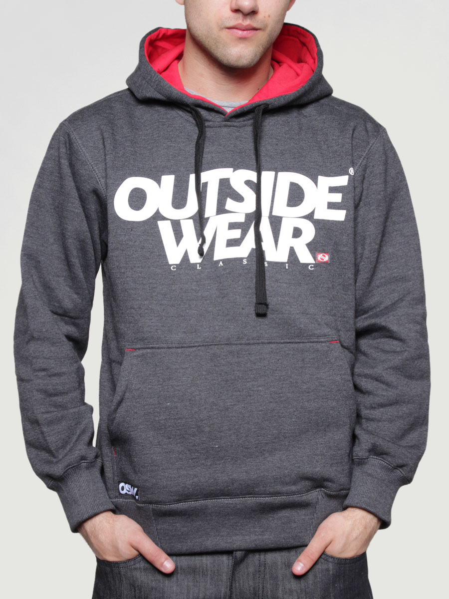 Bluza z kapturem Outsidewear Classic HD (grafitowa)