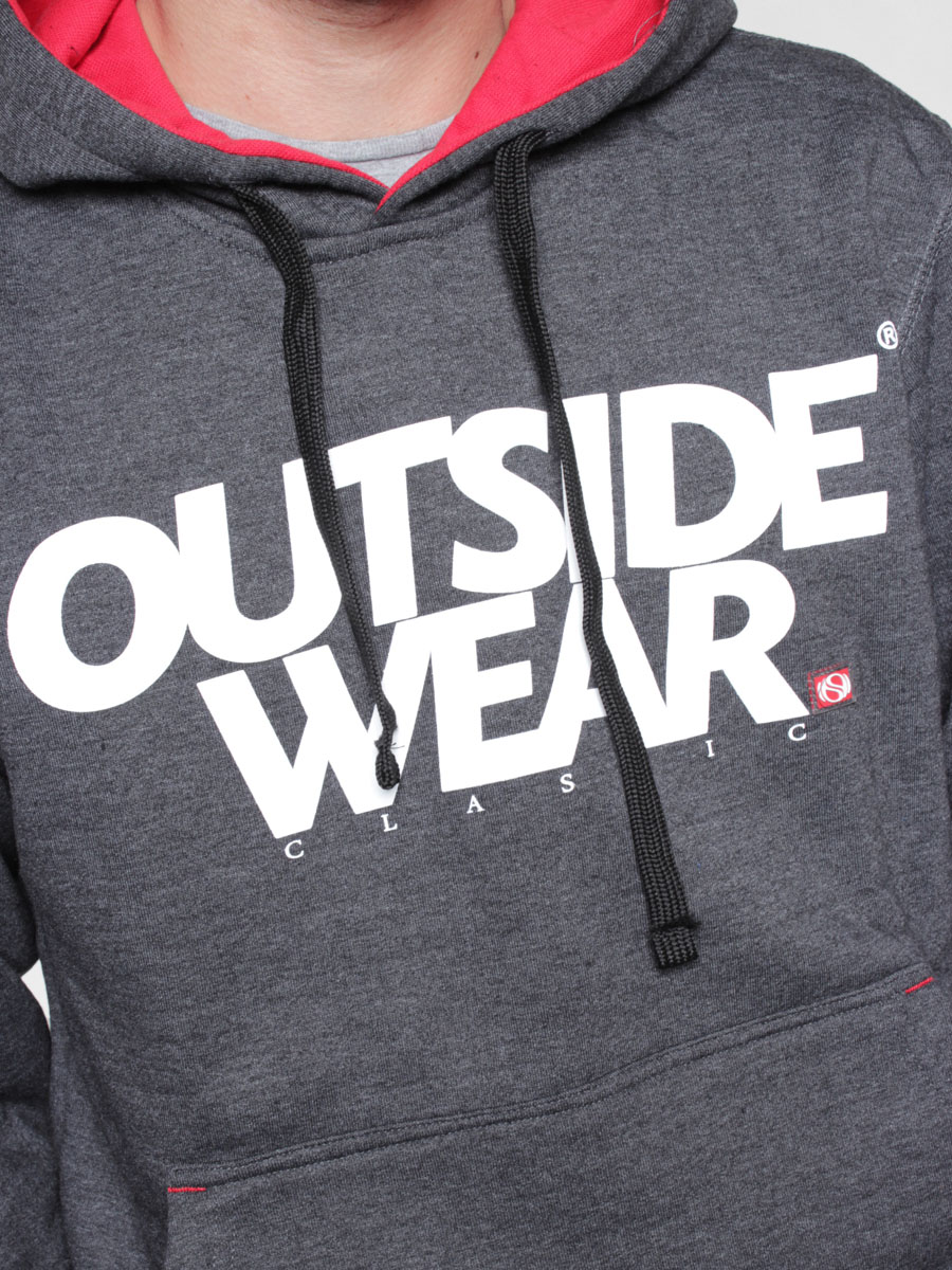 Bluza z kapturem Outsidewear Classic HD (grafitowa)