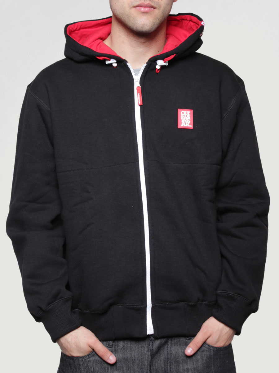 Bluza z kapturem Outsidewear Outred ZHD (czarna)