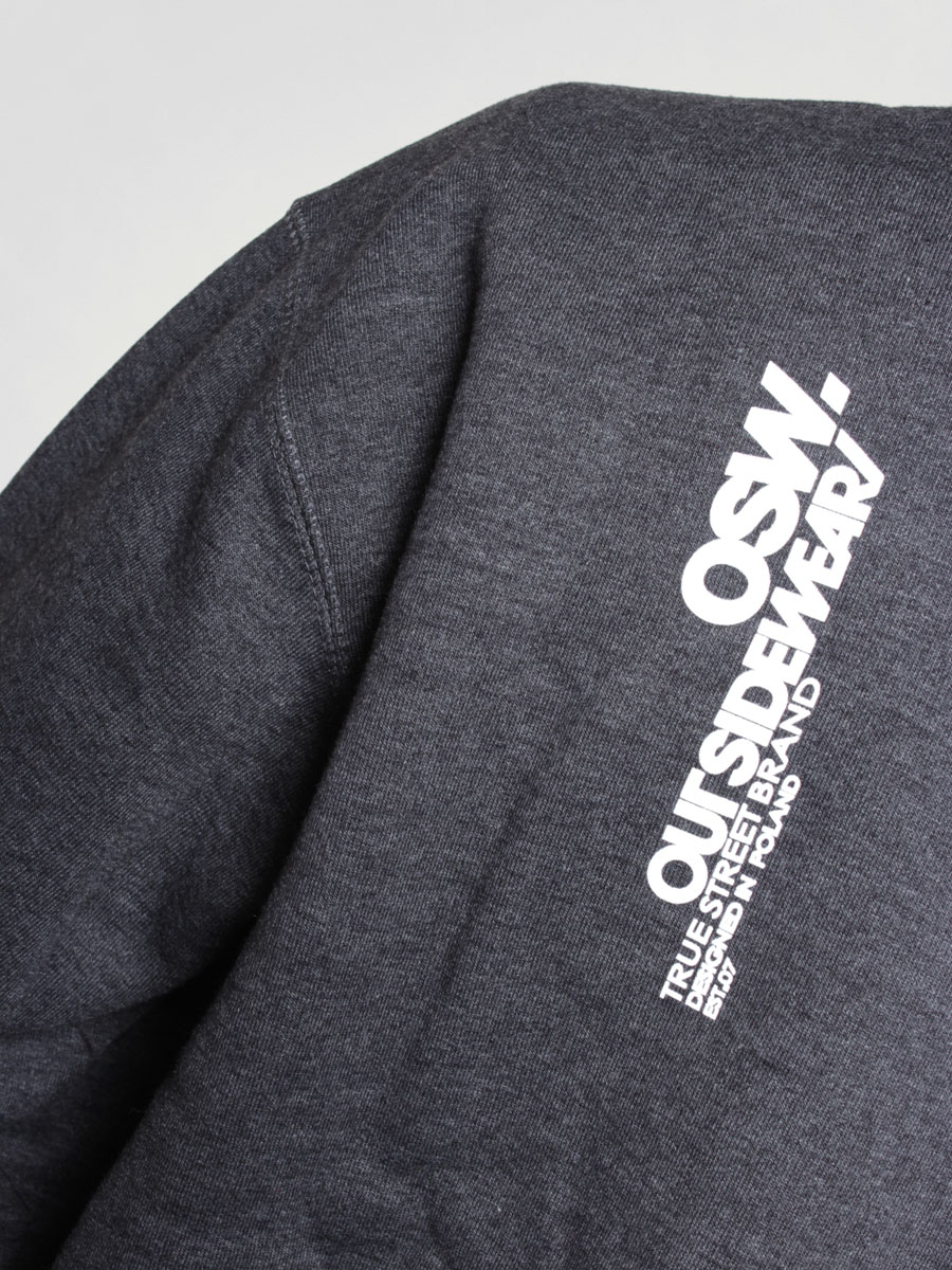 Bluza z kapturem Outsidewear Outred ZHD (grafitowa)