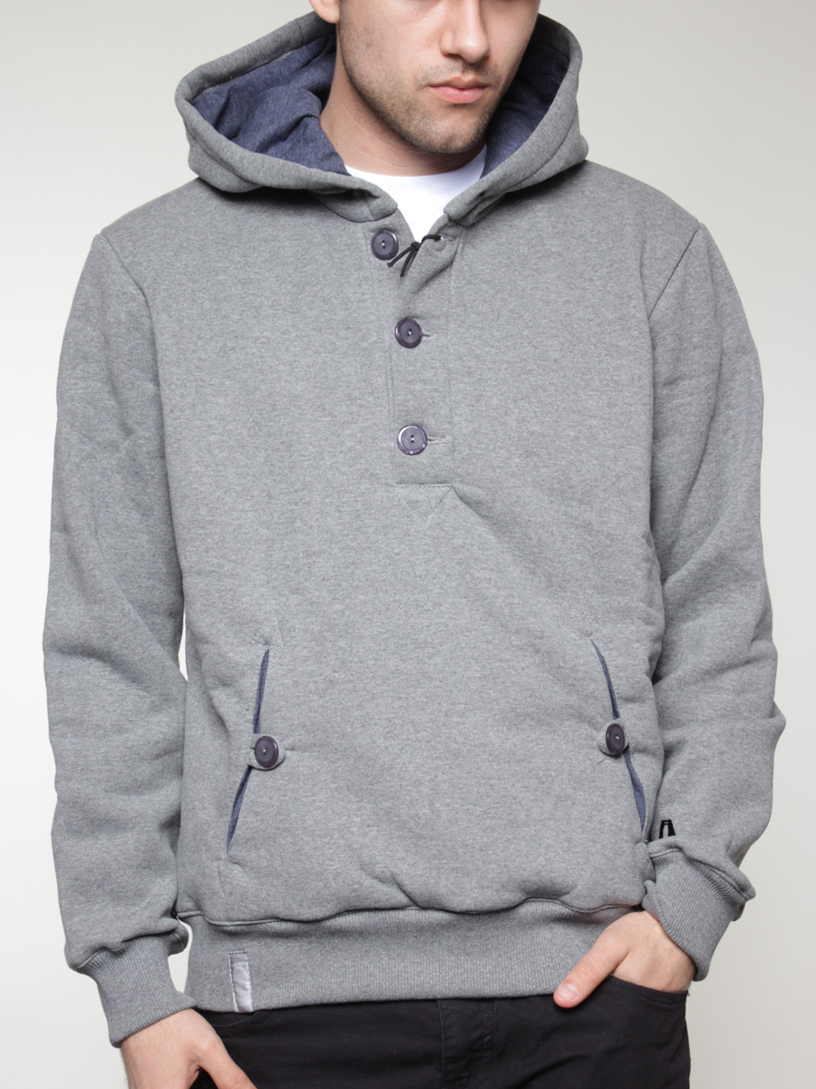 Bluza z kapturem Mleko Hunter (grey melange)