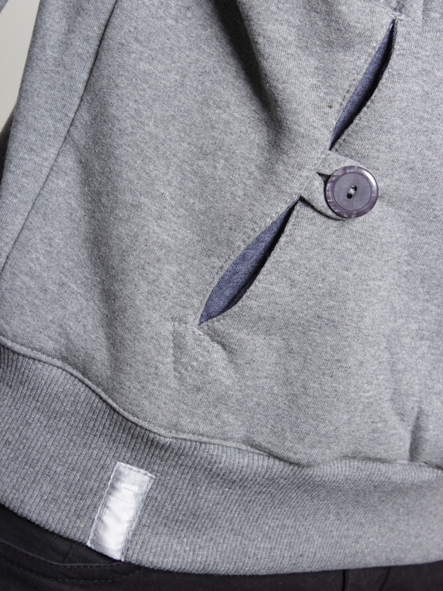 Bluza z kapturem Mleko Hunter (grey melange)