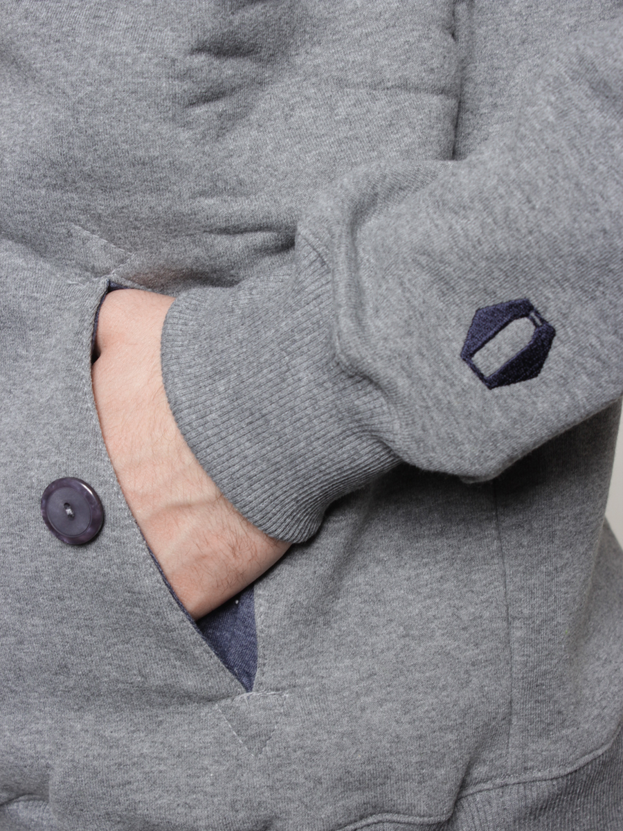 Bluza z kapturem Mleko Hunter (grey melange)