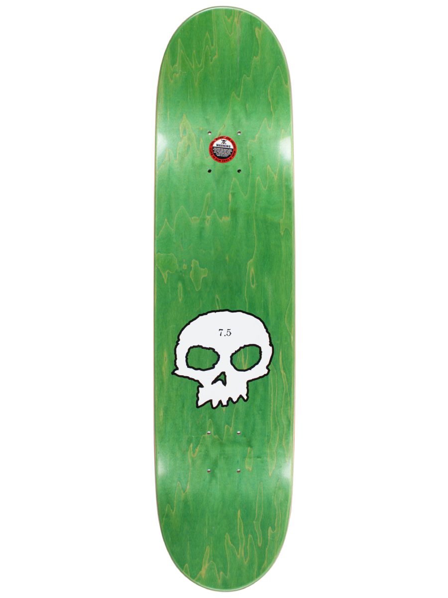 Deck Zero 3 Skull Blood White Cult Deck 7.5''
