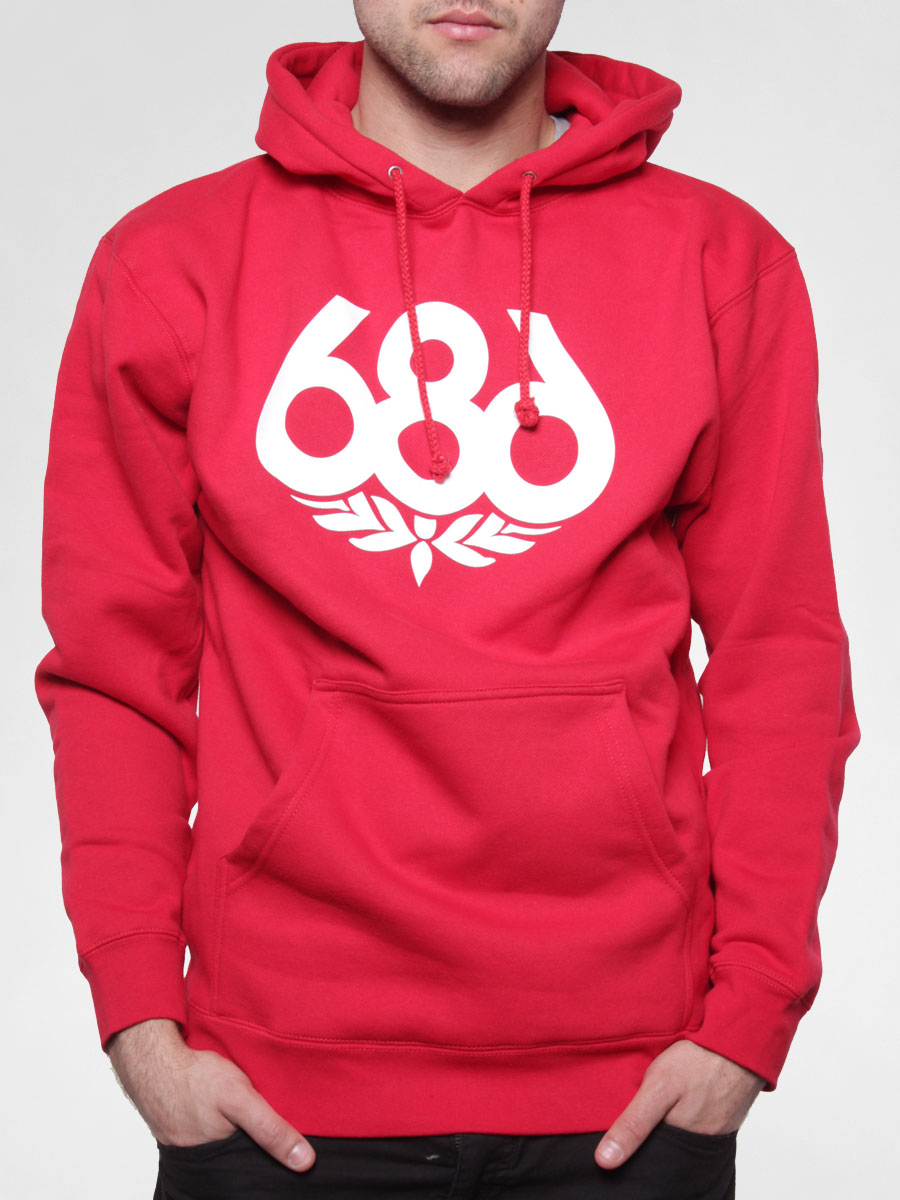 Bluza z kapturem 686 Wreath Ho (red)