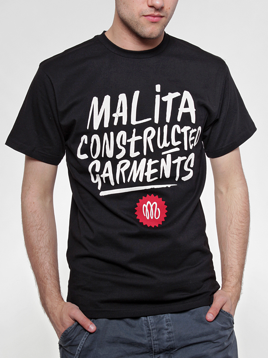 T-Shirt Malita Constructed Brush (black)
