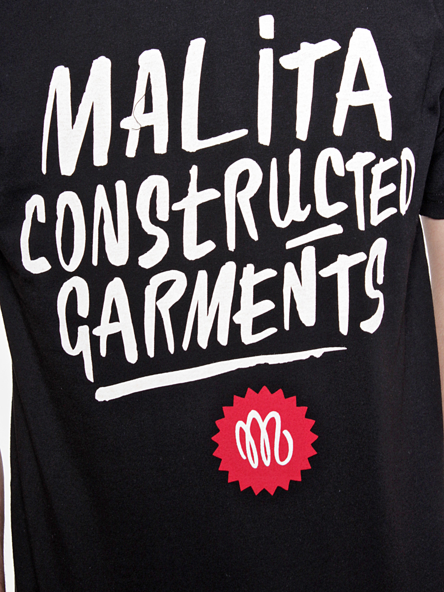 T-Shirt Malita Constructed Brush (black)