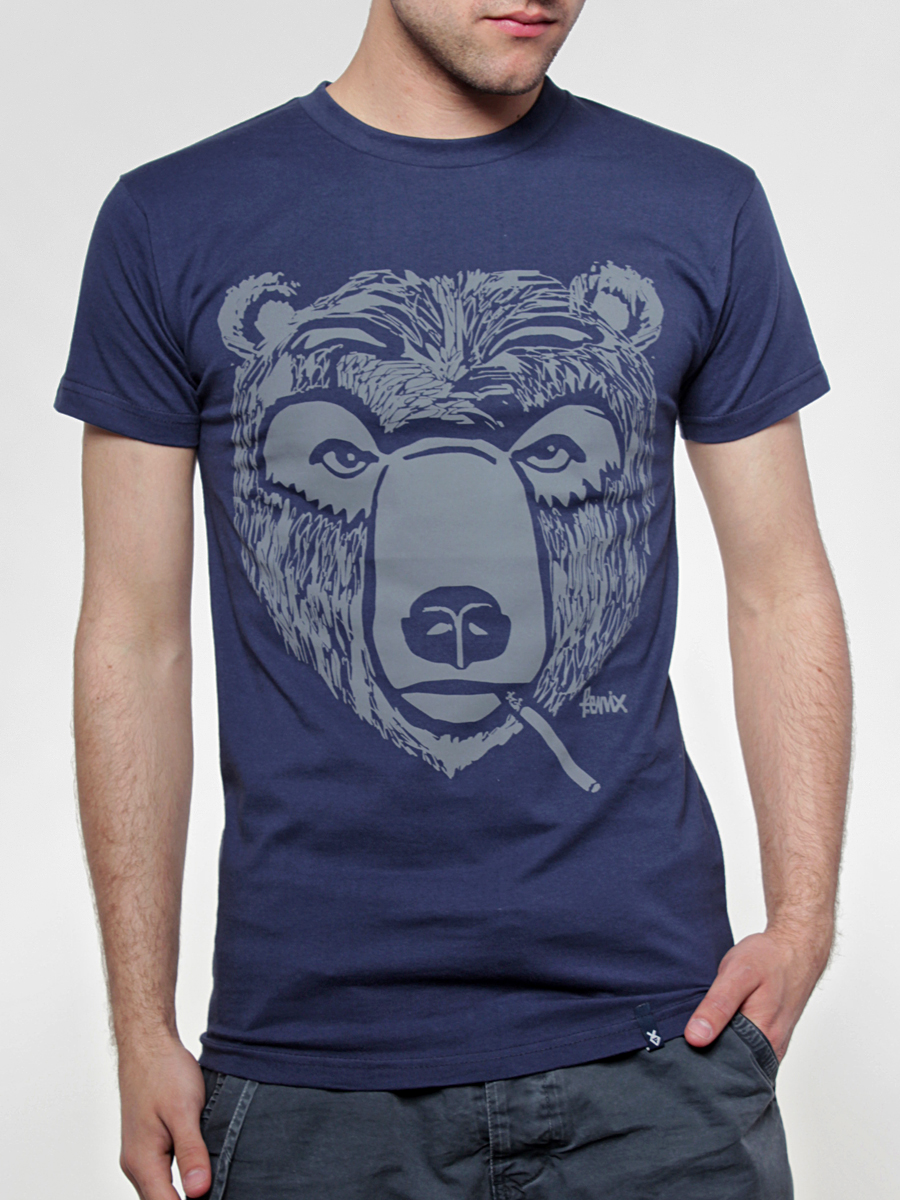 T-Shirt Fenix Smoking Bear (navy)