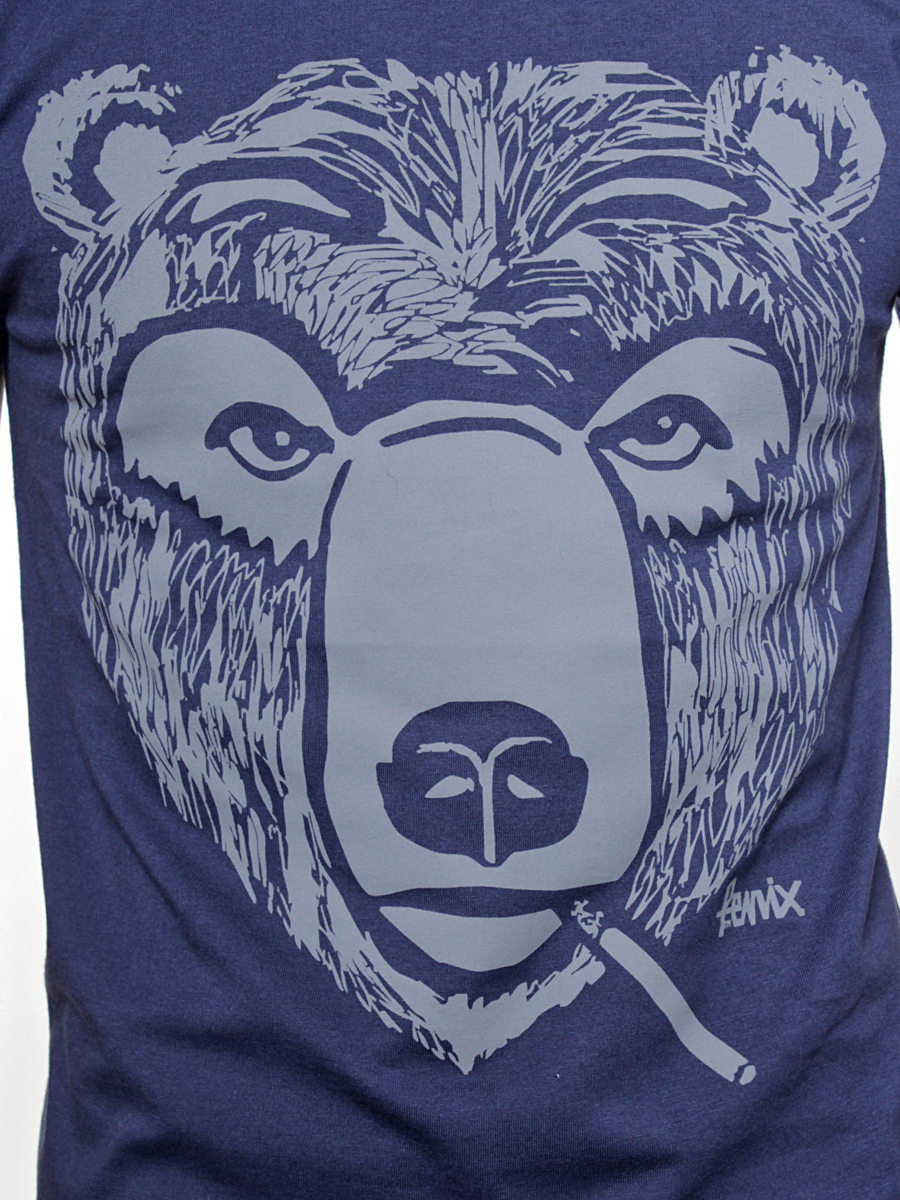 T-Shirt Fenix Smoking Bear (navy)