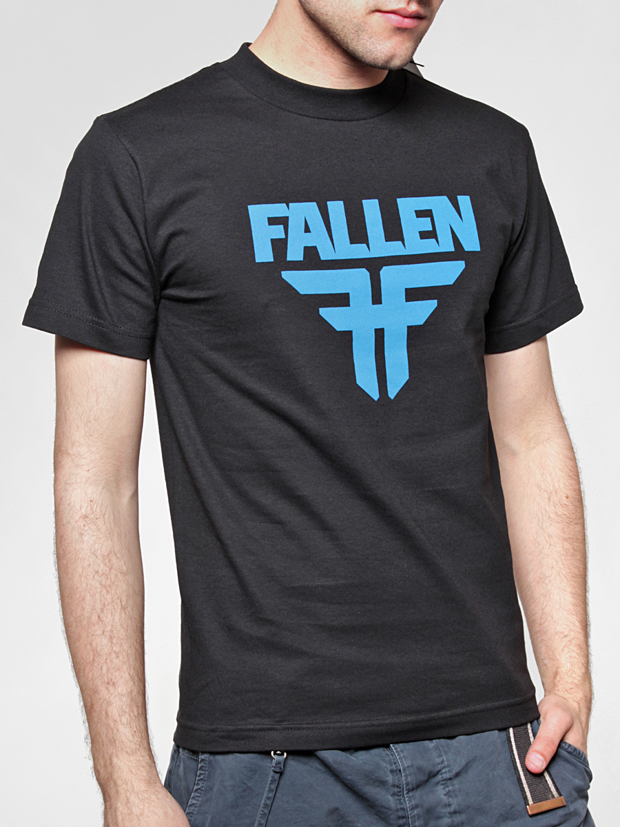 T-Shirt Fallen Insignia (blk/cyn)