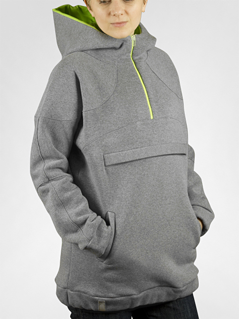 Bluza z kapturem Mleko Kangaroo HD Wmn (grey)