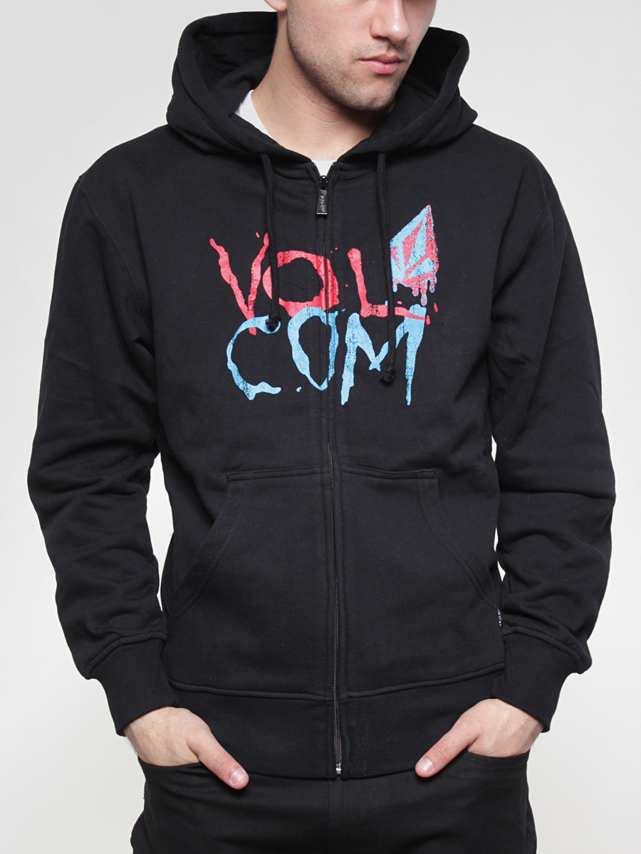 Bluza z kapturem Volcom Splat Stack (blk)