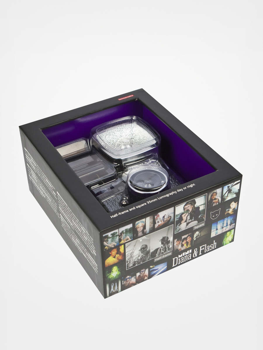 Aparat fotograficzny Lomography Diana Mini Falsh Package (petite noir)