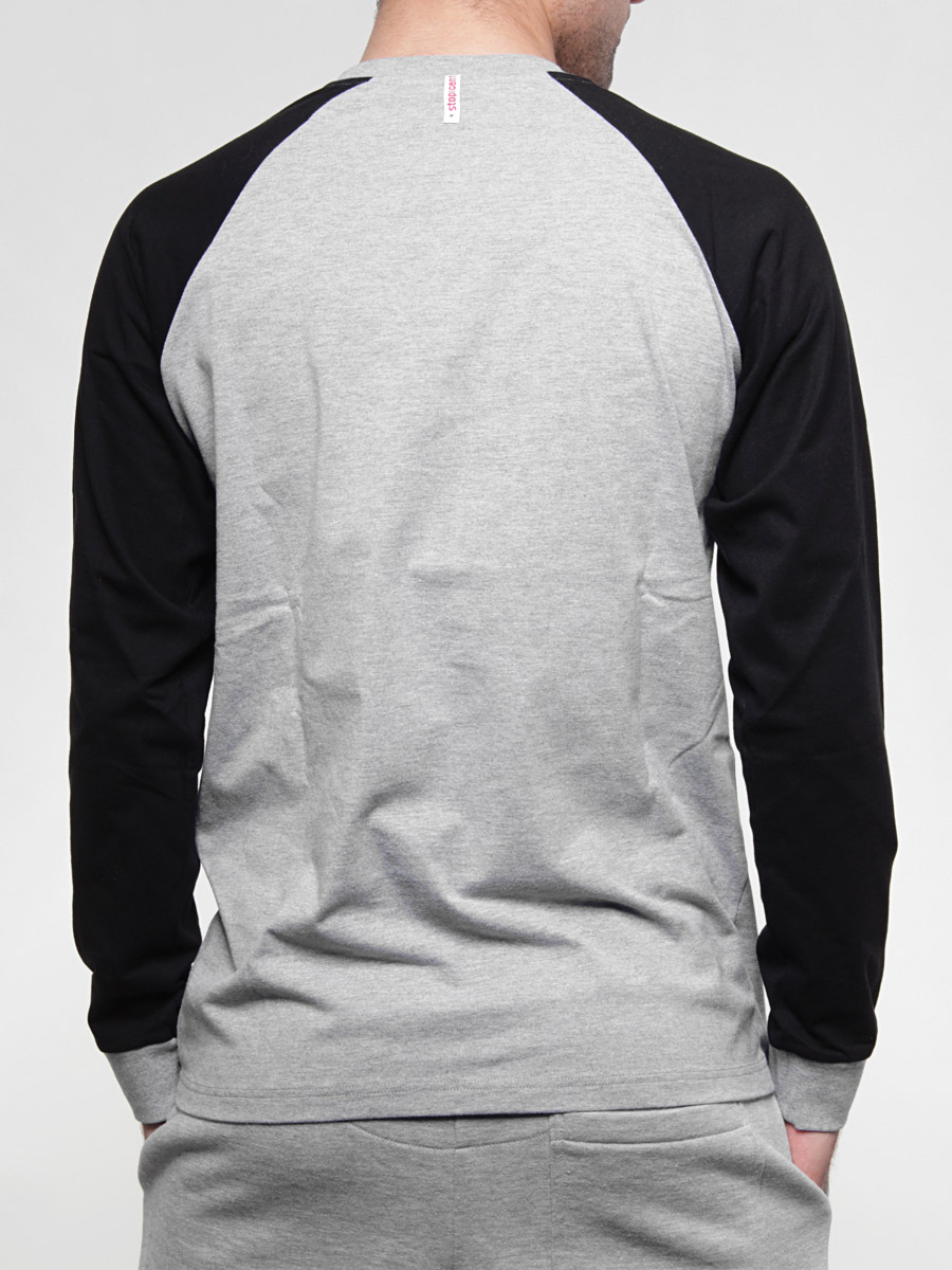 Longsleeve Stoprocent Eagle (melange/black)