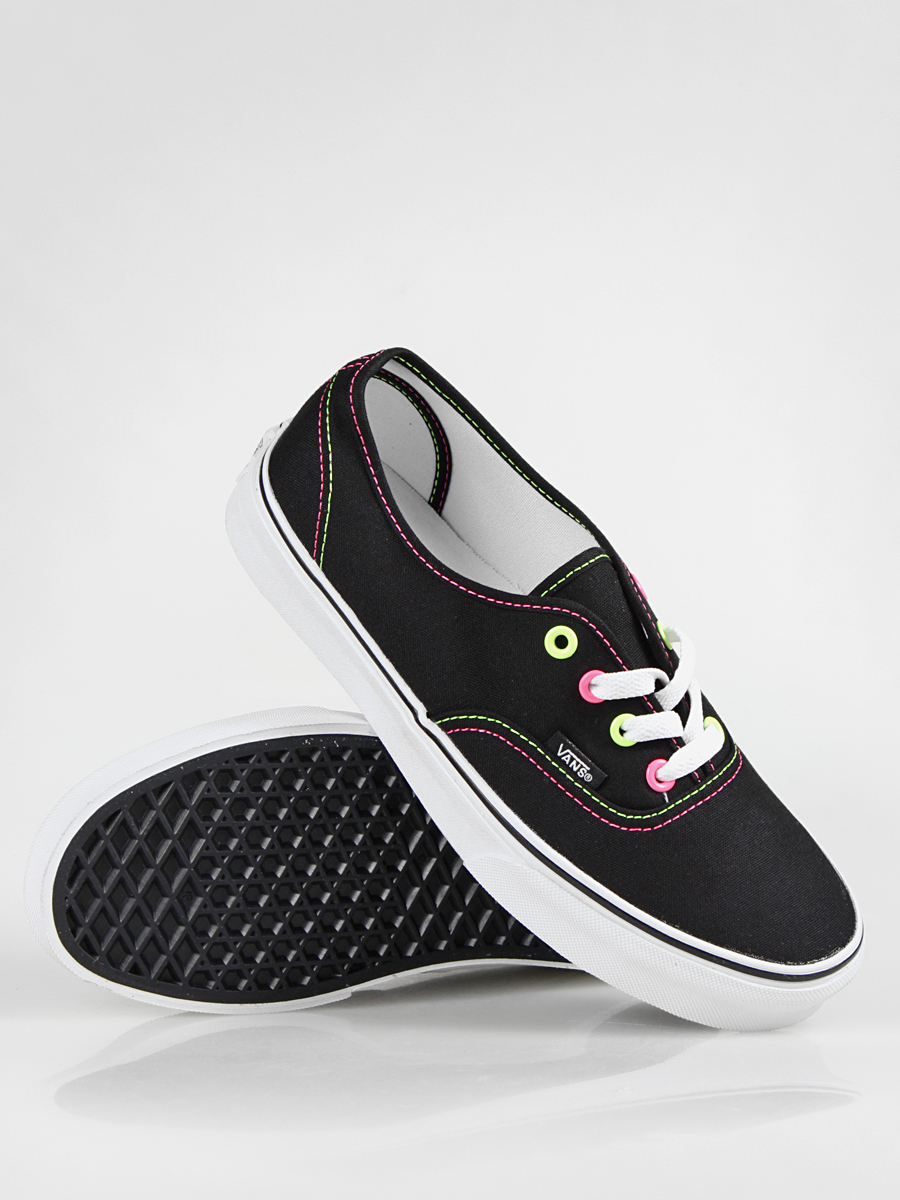 vans authentic black pink